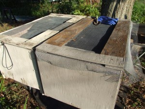 old wood bins