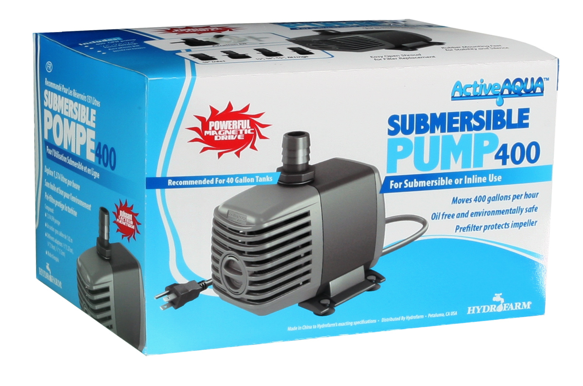 Active Aqua Submersible Water Pump – For Hydroponics, Aquariums, Fountains & Ponds